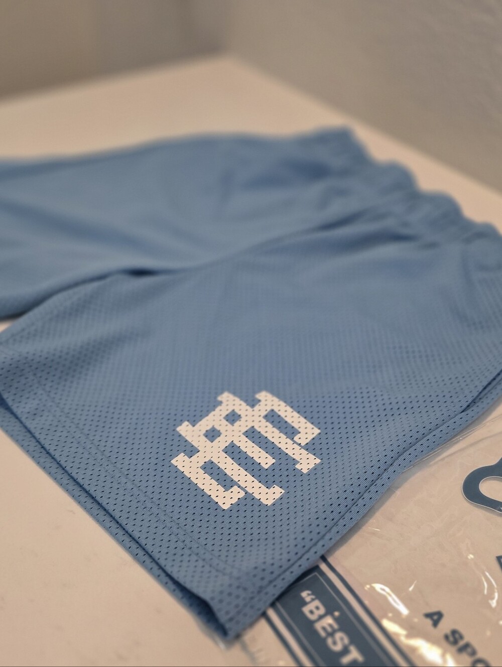 ERIC EMANUEL- EE BASIC SHORTS- Carolina Blue/White